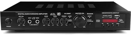 5.1 Förstärkare Surround Sound förstärkare, Bluetooth förstärkare för Hifi Surround Sound System, Led Usb Av Power Surround 298Bt högupplöst förstärkare spelare subwoofer för bil black