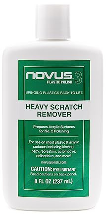NOVUS 7082 | Heavy Scratch Remover #3 | 8 Ounce Bottle