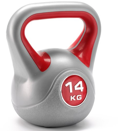 York Fitness Vinyl Kettlebell, Red, 14kg