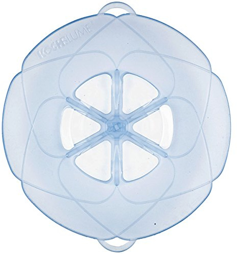 Bunte Kochblume Boil Over Protection Ice Blue Large, Silicone, 33 cm