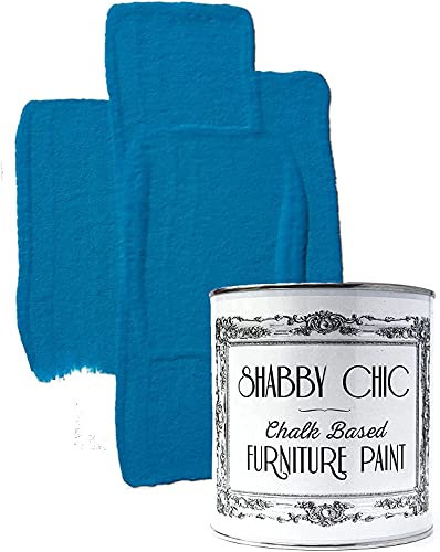 Shabby Chic Chalk Based Furniture Paint, Nautical Blue - 100 ml | Distressed Matt Finish for Furniture, Home Decor or DIY Projects | Interior & Exterior | Non-Sand, Suitable for Wood, Plastic & Metal