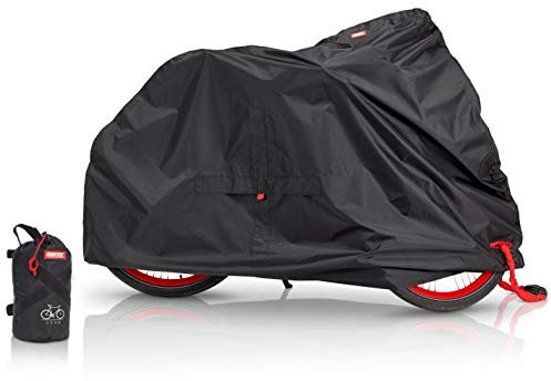 BARTSTR Housse de protection étanche pour vélo - Résistant aux intempéries - En matériau indéchirable - Protection UV élevée - Pour 1 vélo jusqu'à 26 pouces.