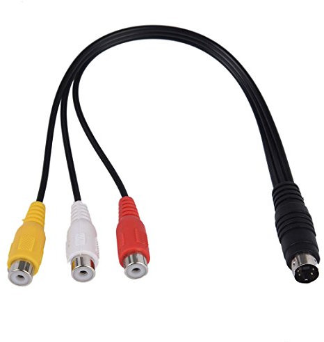 4 Broches S-Video a 3 Adaptateur TV Laptop Cable
