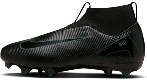 NIKE Boys Jr Zoom Superfly 10 Acad Fgmg Sneaker, Black Black Deep Jungle, 2 UK