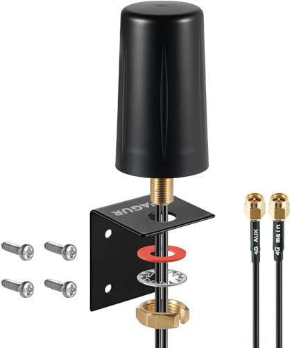 Antena impermeable 4G LTE 2x2 MIMO de perfil bajo omnidireccional para exteriores, compatible con puntos de acceso de Internet, routers y puertas de enlace Huawei TP-Link 4G LTE, Supaerial