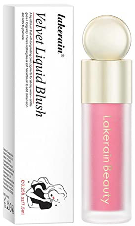 Chaies Blush Liquide, Crème Mat À Texture Mousse, Sensation Légère Et Respirante, Joues Look Naturel, Super Hydratant, Longue Durée, Cosmétiques, Rose, Tube, Mate, Rosé