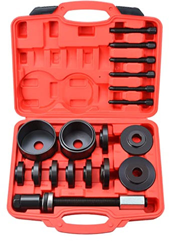 Zoomtools 19-teiliger Radlagerabzieher Werkzeugsatz Radlagerwerkzeug Radnabenabzieher Montage Demontage Kompatibel mit Volkswagen, Audi, Vauxhall, Fiat, BMW, Ford