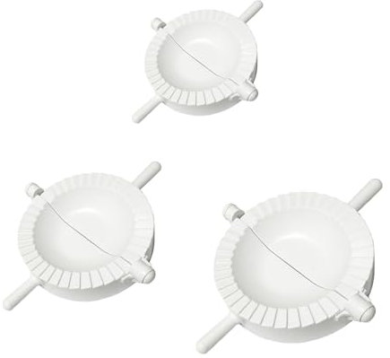 3 Pcs Ravioli Dumpling Maker Set, Manual Chinese Dumpling Pasty Molds Cutter Gyoza Empanada Mould Pie Dough Pastry Wrapper Press Cutter,Gyoza Wrappers,Pie Maker