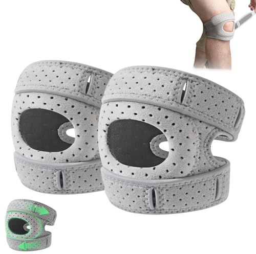 KoolShiro 2Pack Knee Brace for Women Men Adjustable Knee Support, Patellar Pad Realign Knee Joint While You Move for Meniscus Tear Knee Pain Arthritis Pain Injury Recoverys Running Workout