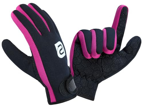 Summshall Guantes de neopreno de 2 mm, mantienen el calor y son flexibles, agarre antideslizante, guantes de buceo para mujeres y hombres, para buceo, esnórquel, surf, remo, pesca submarina, vela