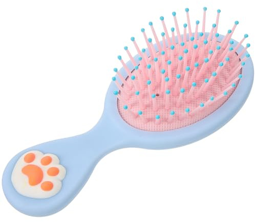 GATHINESS Cute Small Hair Brush with Cat Claw Shape Abs Material Detangling Hair without Hurting Scalp and Home Use Portable and Delicate Design Random Color