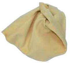 Natur Fensterleder / Autoleder, 59 x 38 cm, Naturleder / Echtleder / Ledertuch