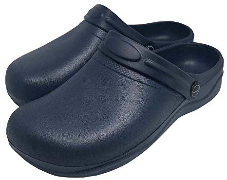REIS - Zuecos y pantuflas unisex, 44 EU, azul oscuro, 1