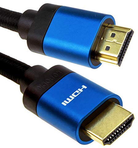 kenable HDMI v2.1 Ultra High Speed HDR 8K 60Hz 4K 120Hz 48Gbps eARC Cable 3m Blue [3 metres]