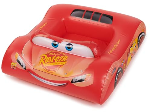 SwimWays Disney Pixar Cars Inflatable Water Boat Vehicle, Inflatable Pool Floats and Kids Pool Toys, Cars Pool Party Supplies for Kids Aged 3 & Up