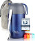 Milu® Thermobehälter für Essen 650ml, Edelstahl Warmhaltebehälter mit Löffel, Thermobecher Essen, Thermo Lunchbox für Kinder, Erwachsene, Thermobox Suppen, Babybrei, Speisebehälter Navyblau, 650ml