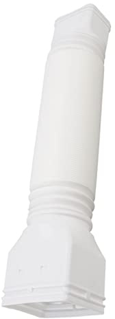 lyrlody Extensión de Tubo de Lluvia para Canalón, Extensión de Tubo de Drenaje Flexible de 20 a 59 Pulgadas, Prevención de Inundaciones (White)