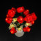 BrickBling 10328 Kit d'éclairage LED pour bouquet de roses (pas de modèle Lego), décoratif, fleurs artificielles, cadeau de Saint-Valentin, pour adultes, décoration d'intérieur unique