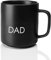 Giftandprint Tasse Schwarz Dad, Papa Geschenke für Papa Vatertag Bester Papa Geschenk Du wirst Papa Tassen werdender Papa Gifts für Väter Daddy to be Kaffeebecher mit Henkel, Keramik,250 ml