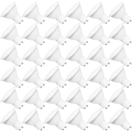 Yiahin Ampoules LED GU10, 3W équivalent 30W, 280lm, Blanc Chaud 3000K, 120° Larges Faisceaux, Ampoules LED Spot, Lot de 36