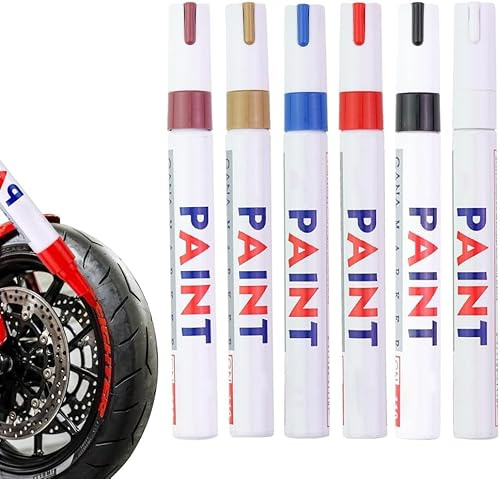 Qklovni Rotulador de pintura impermeable para neumáticos, bolígrafo de pintura para neumáticos de automóvil, juego de rotuladores coloridos para neumáticos de automóvil, bolígrafos de alta calidad
