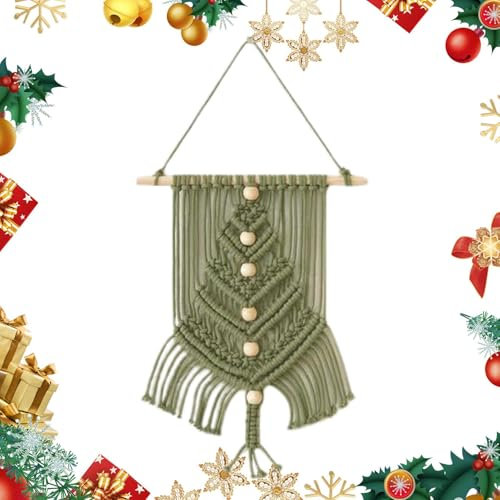 Jubepk Makramee-Set, Makramee-Set, Anfänger-Knoten-Set, Heimdekoration, Bastelset, lustiges Bastelprojekt, 25 x 35 cm, für Wohnzimmer, Schlafzimmer