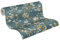 Livingwalls Hot Spots carta da parati in tessuto non tessuto Floral 10,05 m x 0,53 m - blu, oro, crema, petrolio, metallizzato - carta da parati strutturata - 781994