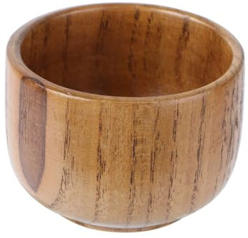 Alipis Tazza in Legno Classica come Regalo per Vino e Liquori Tocco Confortevole, Multifunzionale, Colore Caffè per Uso Quotidiano