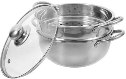 CONGARTENO Olla De Vapor De Acero Inoxidable Olla Para Cocinar Al Vapor Baño María De Cocina