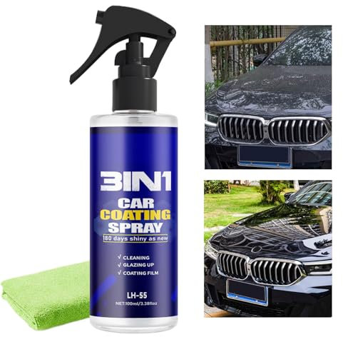 Sigillatura a spruzzo | Nano antigraffio lucido resistente ai raggi UV sigillante idrofobo per parabrezza, finestre, specchi e porte di auto, moto, barca e