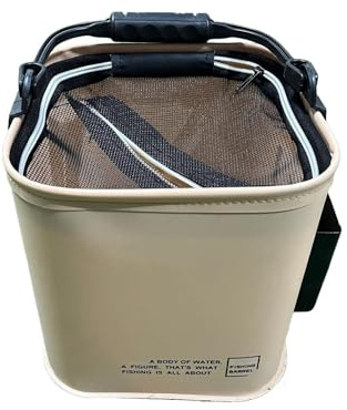Fiskebetehink 13 liters hopfällbar behållare med handtag | Biltvätthink För Bakgård, Trädgård, , Camping, Pool För Utomhusbruk, Insjö, Älv Och Saltvatten