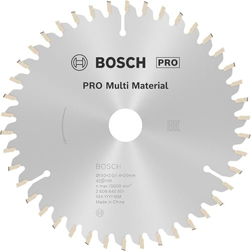 Bosch Professional 2 608 640 501 - Hoja de sierra circular Multi Material - 150 x 20/16 x 2,0 mm, 42 (pack de 1)