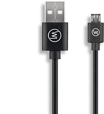 Wicked Chili MicroUSB Ladekabel kompatibel mit Amazon Kindle eBook Reader und Fire Tablet Oasis, Paperwhite, Voyager, Fire HD, Fire HDX, Touch, Keyboard und DX (100cm) schwarz