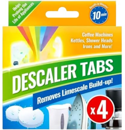 Citystores® Descaler Tablets – 4 Pack Limescale Remover for Washing Machines, Dishwashers, Kettles, Irons & Coffee Machines