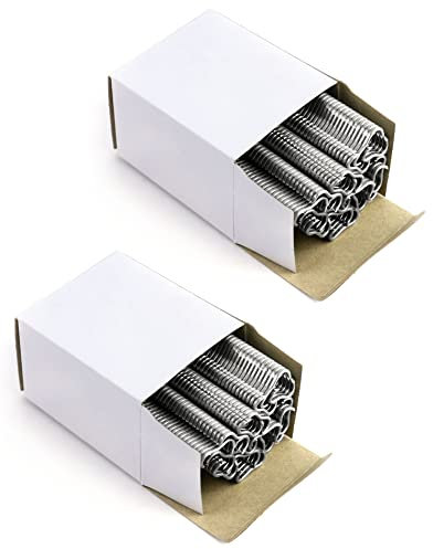 QWORK 1200 Stück Zange Clips, Hog Ring, Hühnergeflecht, Käfigdraht, Lötverbindung, Schweißen, Reparatur Clips