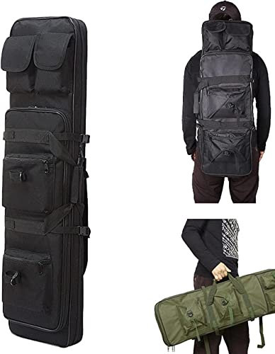 Waffenkoffer für Langwaffen, Waffenkoffer, Gun Bag Futteral Langwaffenkoffer, Futteral Langwaffen, Airsoft Waffen Rucksack, Aussentaschen für Schießen, Jagdexpeditionen C,81CM