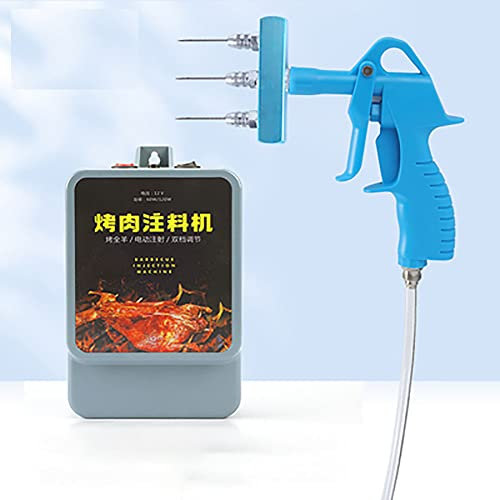Jieotwice Macchina per Iniezione Elettrica, Marinata Macchina, Salamoia Ad Alta Pressione Sapore Siringa, Adatto per Barbecue/Marinata(Tre aghi)