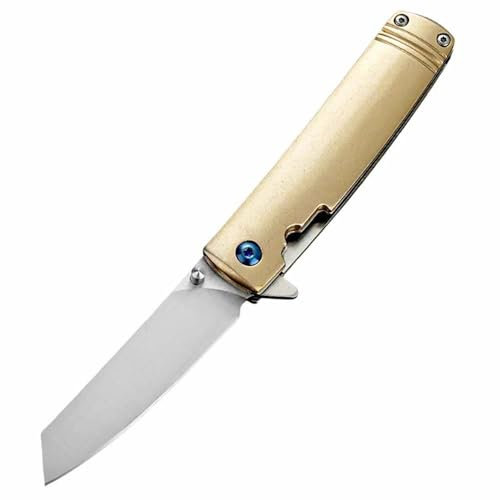 Joa Klappmesser Gold Outdoor Taschenmesser Alu Edelstahl Edc Klein