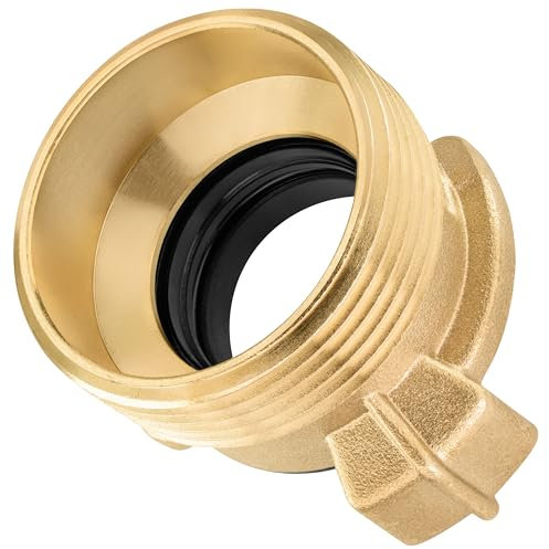 Poppstar Raccordo rapido in ottone con filettatura esterna da 1 1/4 pollice (filetto G 1 1/4 su raccordo a baionetta)