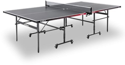 JOOLA Tischtennisplatte Nova 100A – Outdoor Tischtennisplatte wetterfest klappbar mit Netz & Höhenverstellung