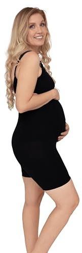 Carriwell Legging de Grossesse Court avec Soutien intégré | Matière Douce et Respirante | Bande de Maintien pour Ventre & Dos | Thermorégulant – Fraîcheur & Confort assurés | Tailles S à XL