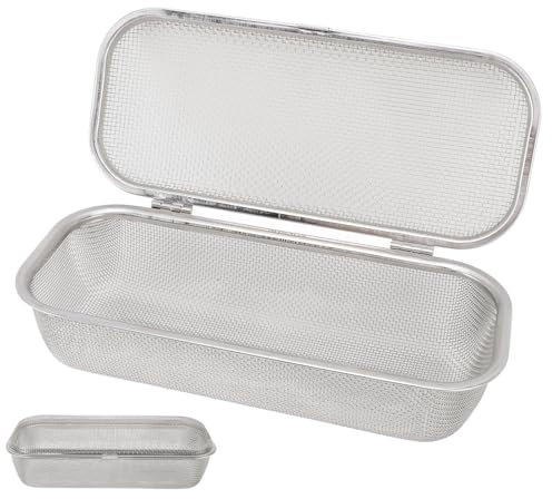 Panier de lave-vaisselle, support à ustensiles en acier inoxydable 304, panier à couverts de remplacement pour lave-vaisselle, égouttoir rectangulaire en maille pour petits objets (L)