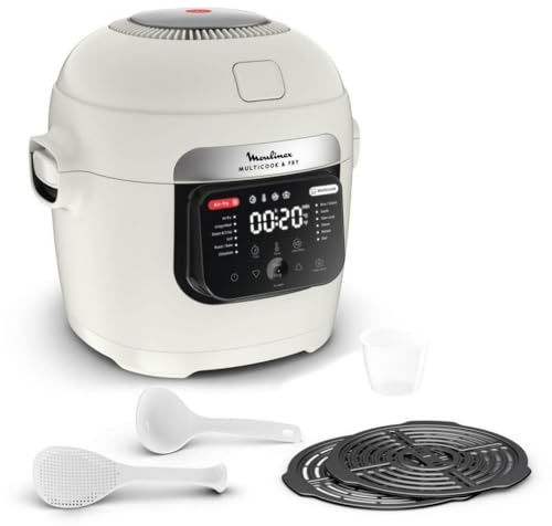 Mijoteur Moulinex Multicook & Fry MZ7311 1200 W Blanc