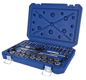 Century Drill & Tool 98900 - Juego de machos y troqueles métricos, 40 piezas, acero