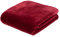 Gözze - Premium Cashmere-Feeling Wohn- und Kuscheldecke, 500 g/m², 220 x 240 cm - Rot