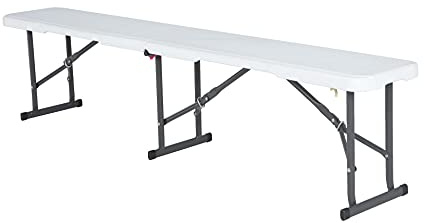 GRD Bricoutlet Panca Birreria, Pieghevole in Acciaio e Plastica, 183x28x44 cm