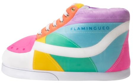 Flamingueo Tofflor - Hustofflor, Tofflor Sneakers, Slippers Fluffy, Halkfria Tofflor Unisex, Fluffiga Tofflor, Varma Tofflor, Fleecefodrad Plysch Tossor, Tofflor Kvinnor Män Rolig, One Size