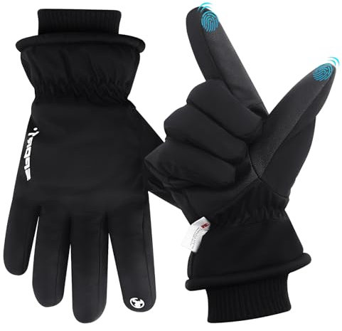 Winterhandschuhe für Herren und Damen - Wasserdicht, Thinsulate, Warm, Touchscreen, Winddicht - Für Ski, Fahrrad, Motorrad, Wandern, Laufen