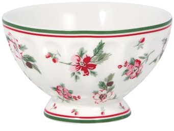 GreenGate Schale Schüssel french bowl M Astrid white 10 x 6 cm Porzellan