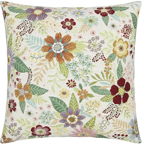 Erwin Müller Kissenhülle Blumen Natur-bunt Größe 40x40 cm